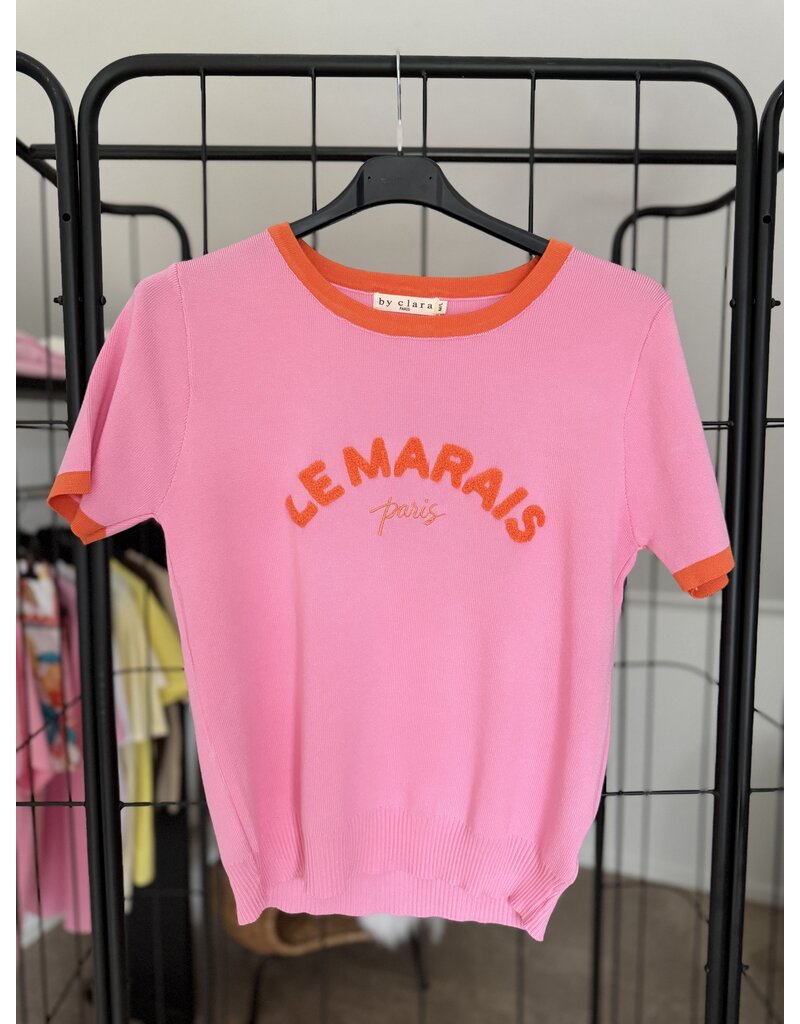 DANA FLOREA Top Le Marais Fuchsia/Oranje
