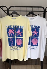 DANA FLOREA T-shirt The Beach Geel