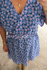 DANA FLOREA Jurk Lois Blauw/Roze