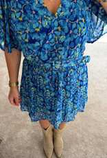 DANA FLOREA Jurk Daisy Blauw