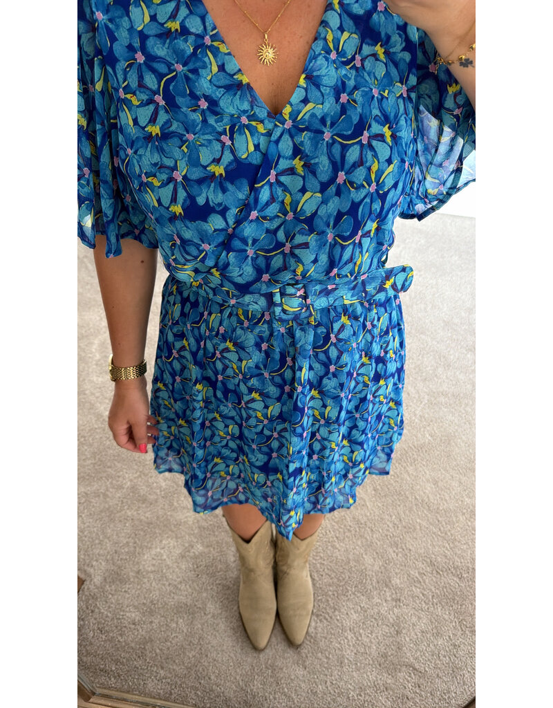 DANA FLOREA Jurk Daisy Blauw