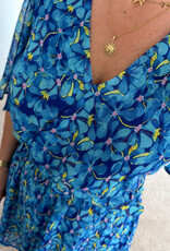 DANA FLOREA Jurk Daisy Blauw