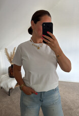 DANA FLOREA Basic T-shirt Wit