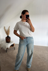DANA FLOREA Basic T-shirt Wit