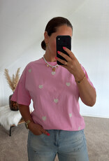 DANA FLOREA T-shirt met Hartjes