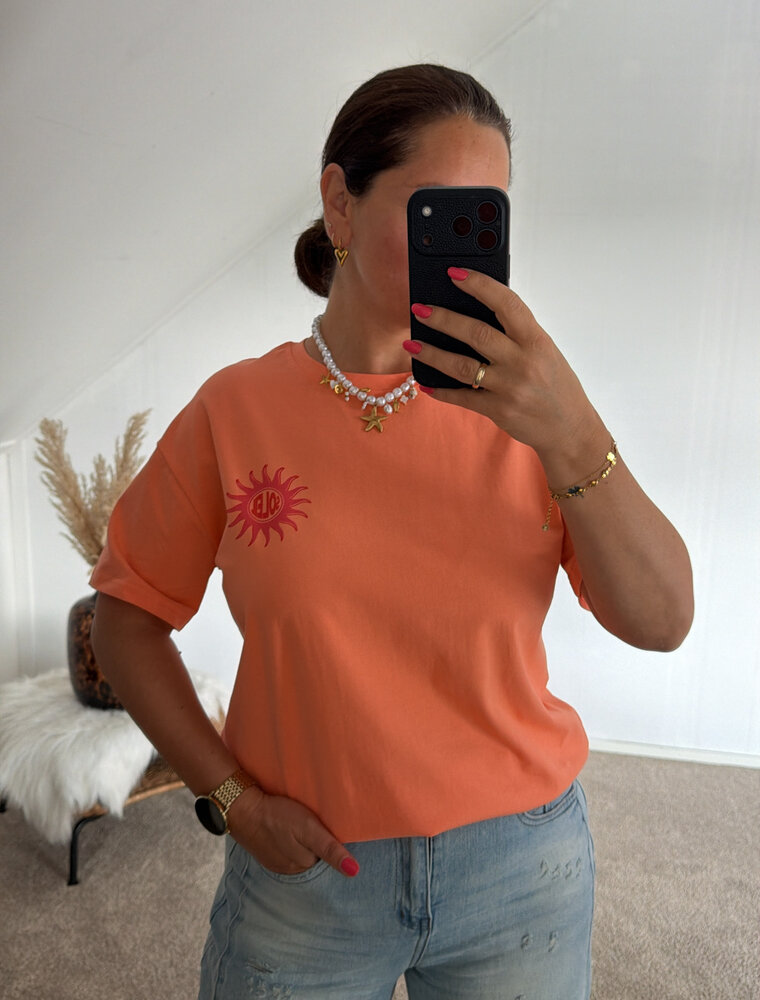 DANA FLOREA T-shirt Soleil Oranje