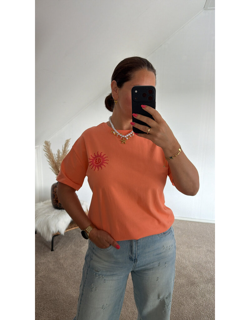 DANA FLOREA T-shirt Soleil Oranje