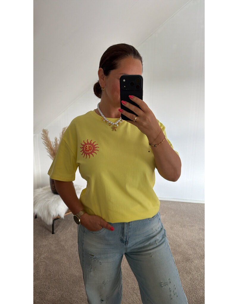 DANA FLOREA T-shirt Soleil Geel