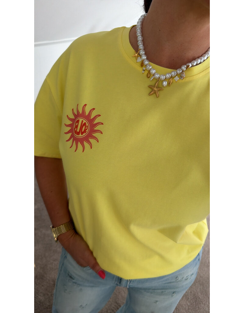 DANA FLOREA T-shirt Soleil Geel