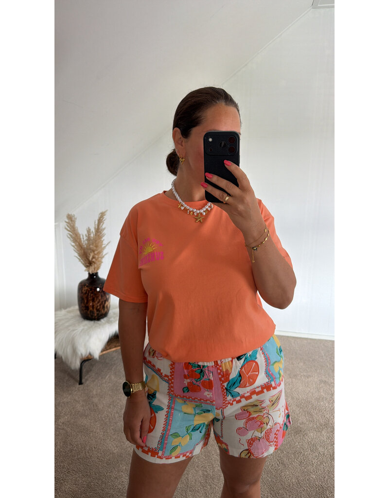 DANA FLOREA T-shirt Sunshine Oranje