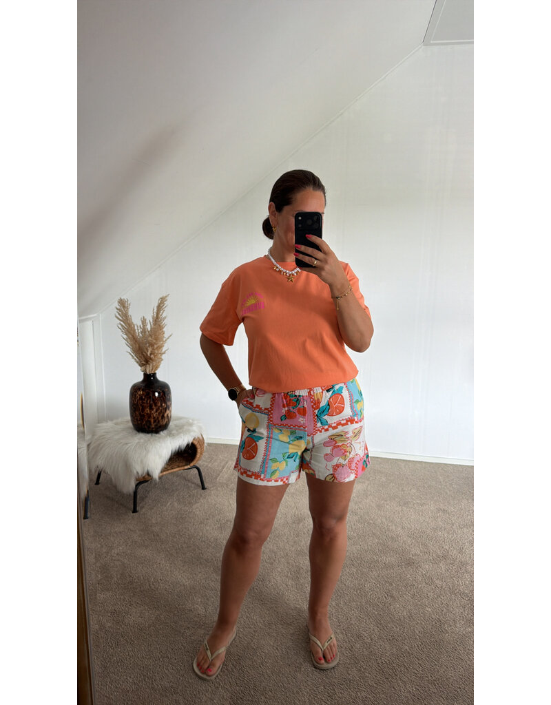 DANA FLOREA T-shirt Sunshine Oranje