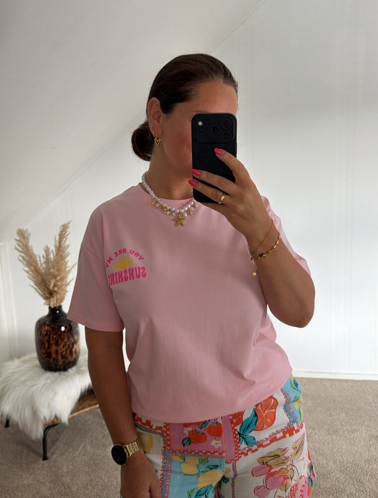 DANA FLOREA T-shirt Sunshine Roze