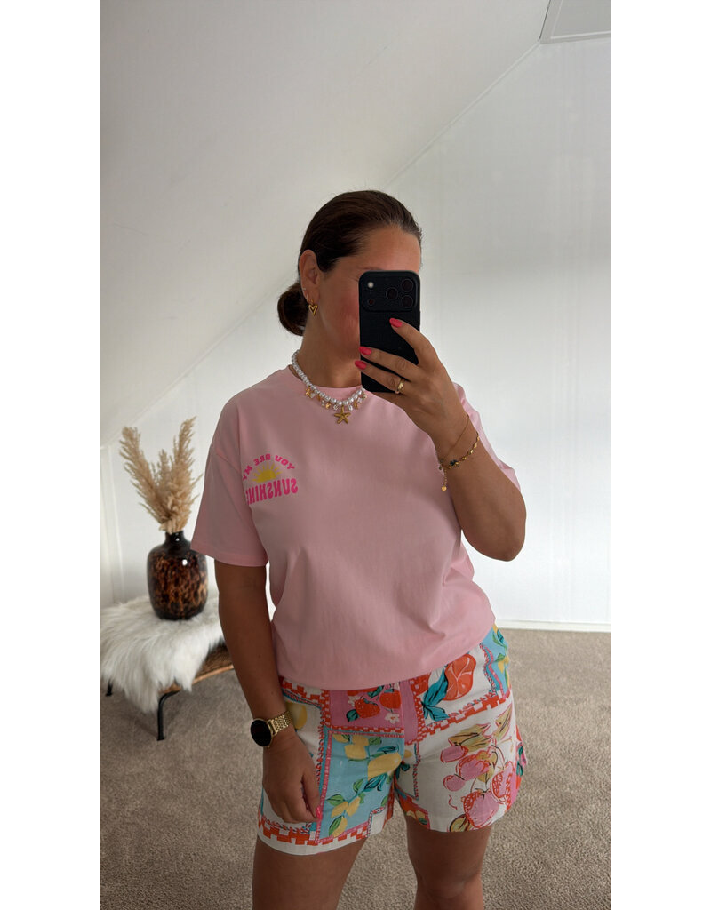 DANA FLOREA T-shirt Sunshine Roze