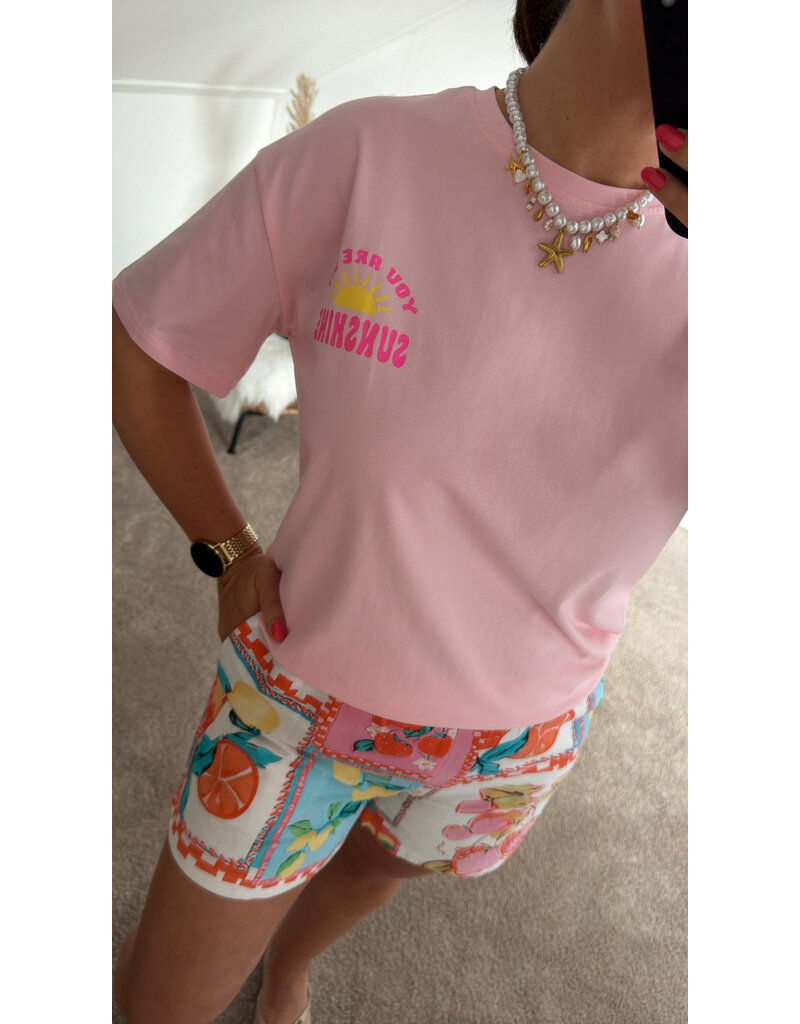 DANA FLOREA T-shirt Sunshine Roze