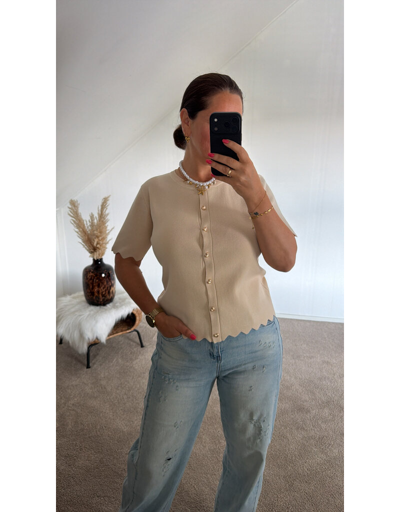 DANA FLOREA Top Magda Beige