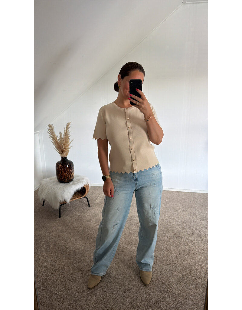 DANA FLOREA Top Magda Beige