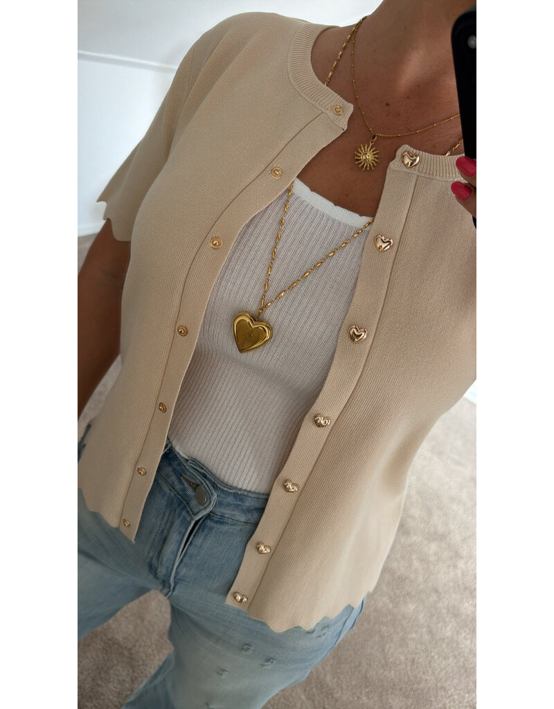DANA FLOREA Top Magda Beige