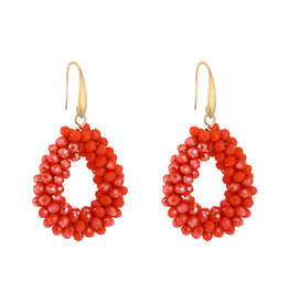 DANA FLOREA Strass Oorbellen Watermelon