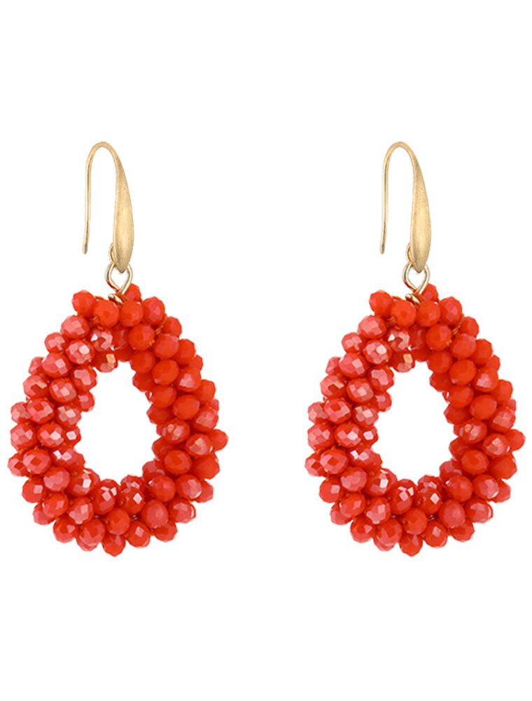 DANA FLOREA Strass Oorbellen Watermelon