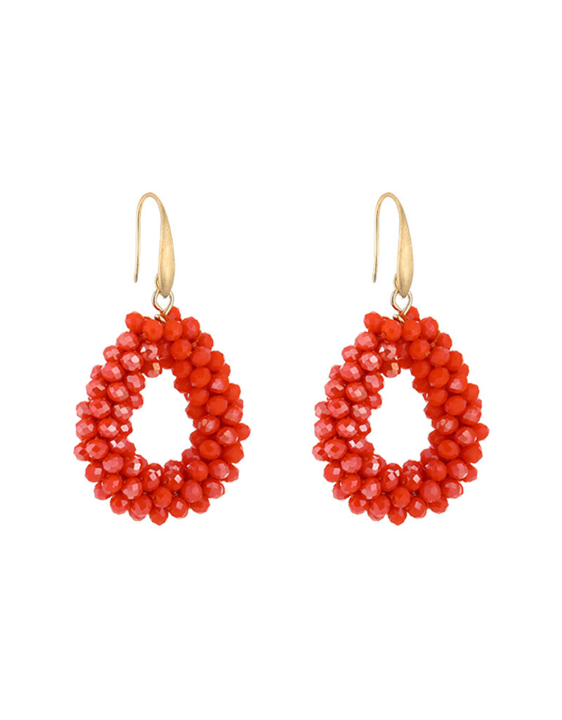 DANA FLOREA Strass Oorbellen Watermelon
