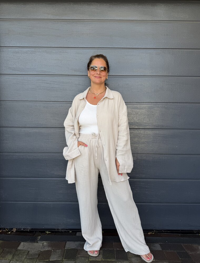 DANA FLOREA Katoenen Setje Tess Beige