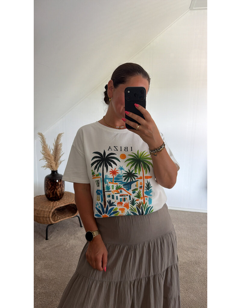 DANA FLOREA T-shirt Ibiza Wit