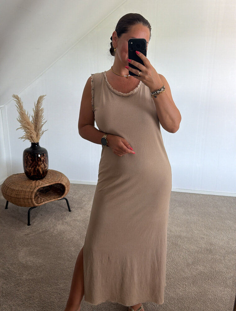 DANA FLOREA Jurk Selina Light Camel