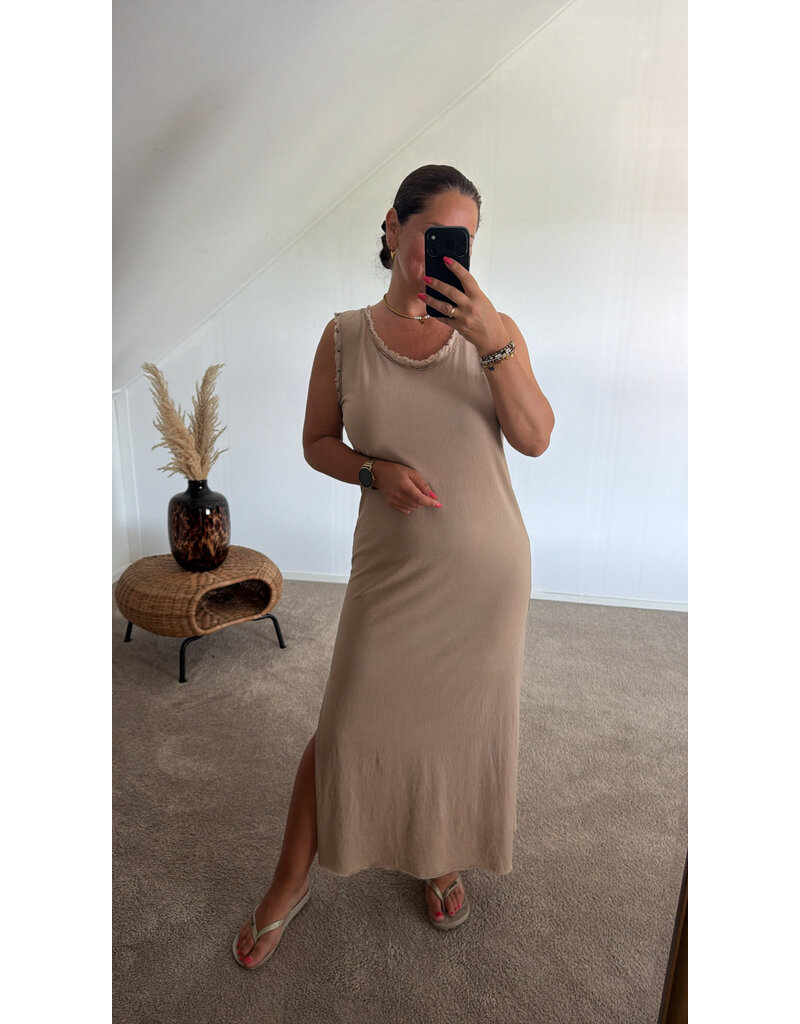 DANA FLOREA Jurk Selina Light Camel