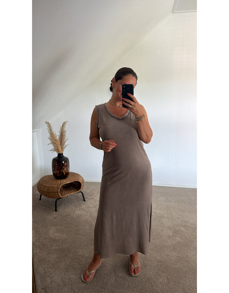 DANA FLOREA Jurk Selina Taupe