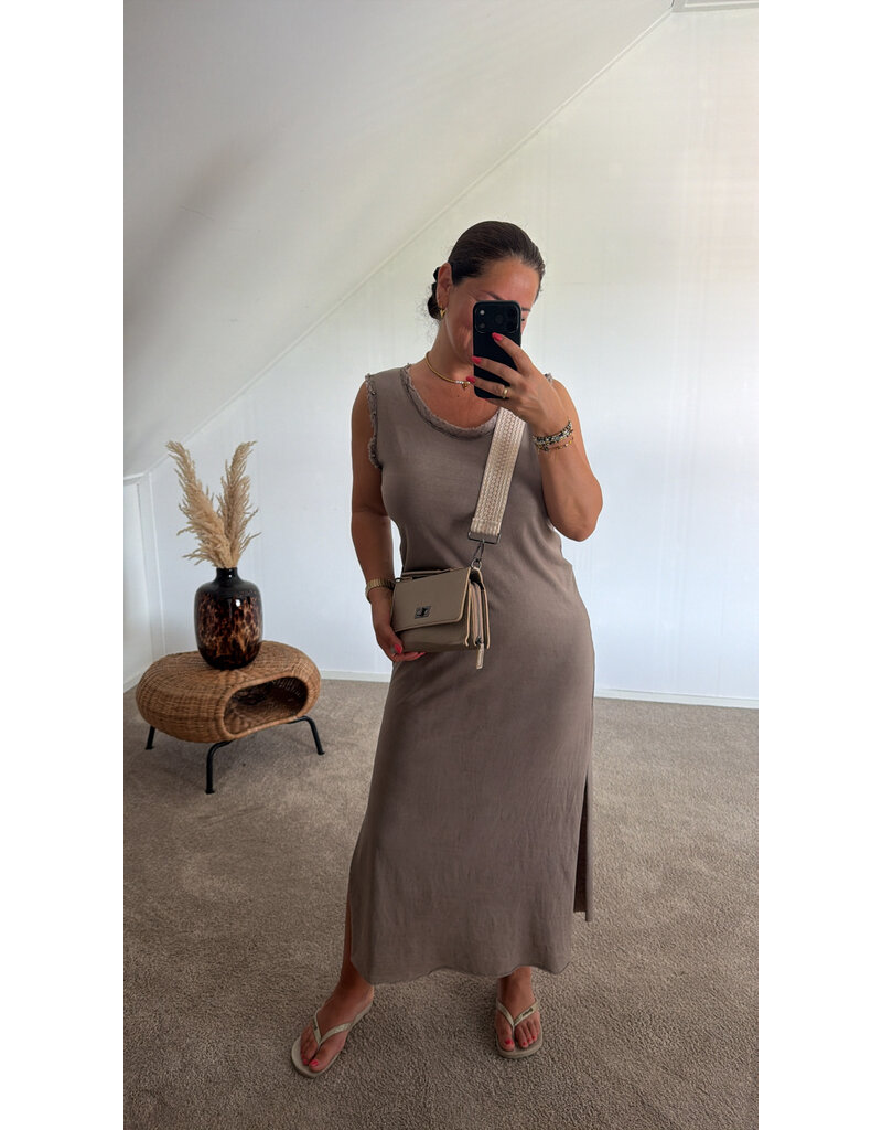DANA FLOREA Jurk Selina Taupe