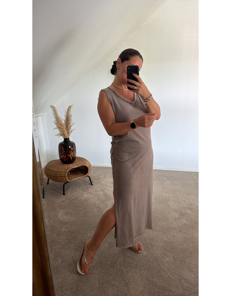 DANA FLOREA Jurk Selina Taupe