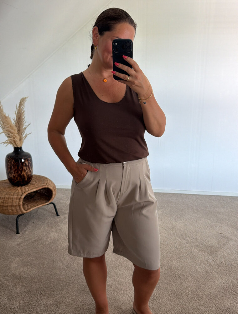 DANA FLOREA Bermuda Lieke Taupe