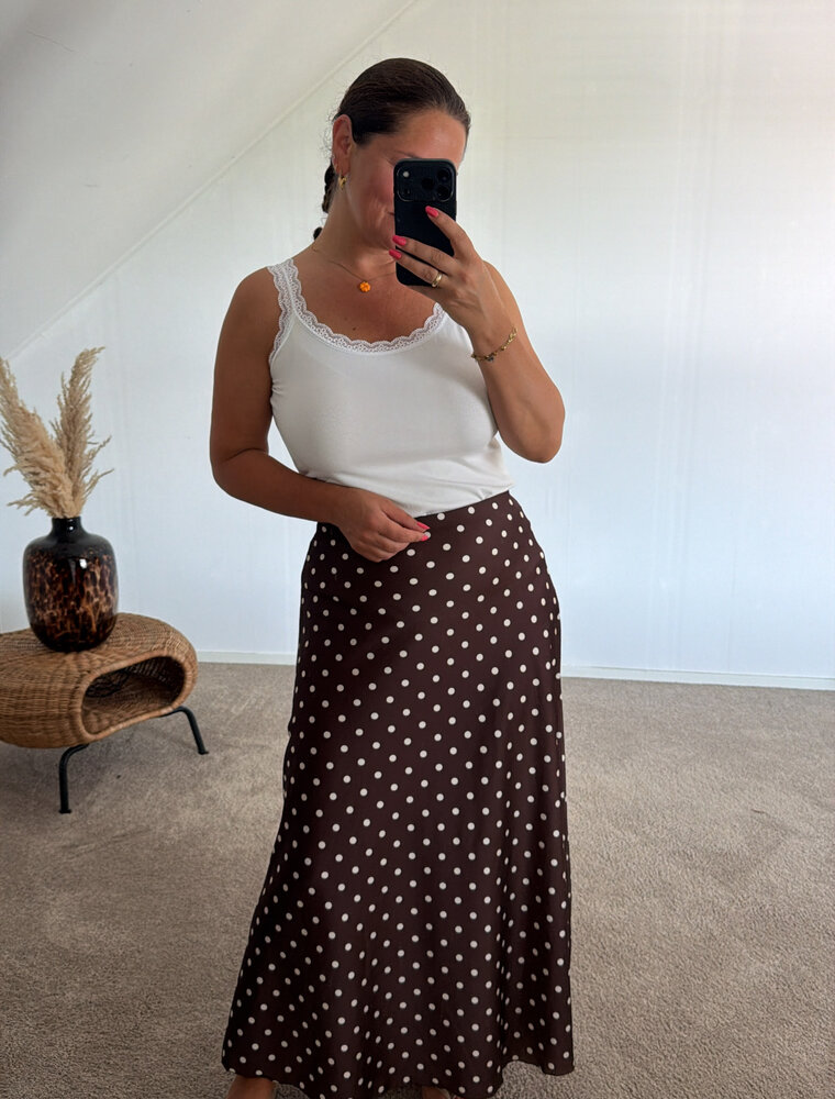 DANA FLOREA Rok Dots Bruin/Creme