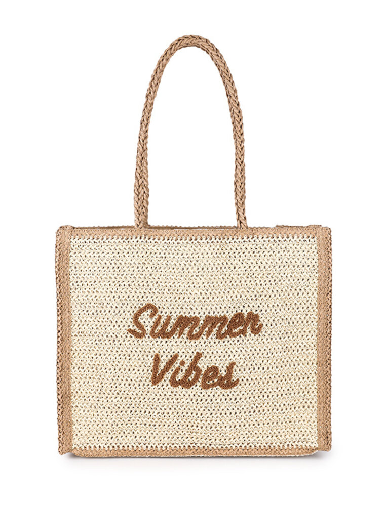 DANA FLOREA Strandtas summer Vibes Beige