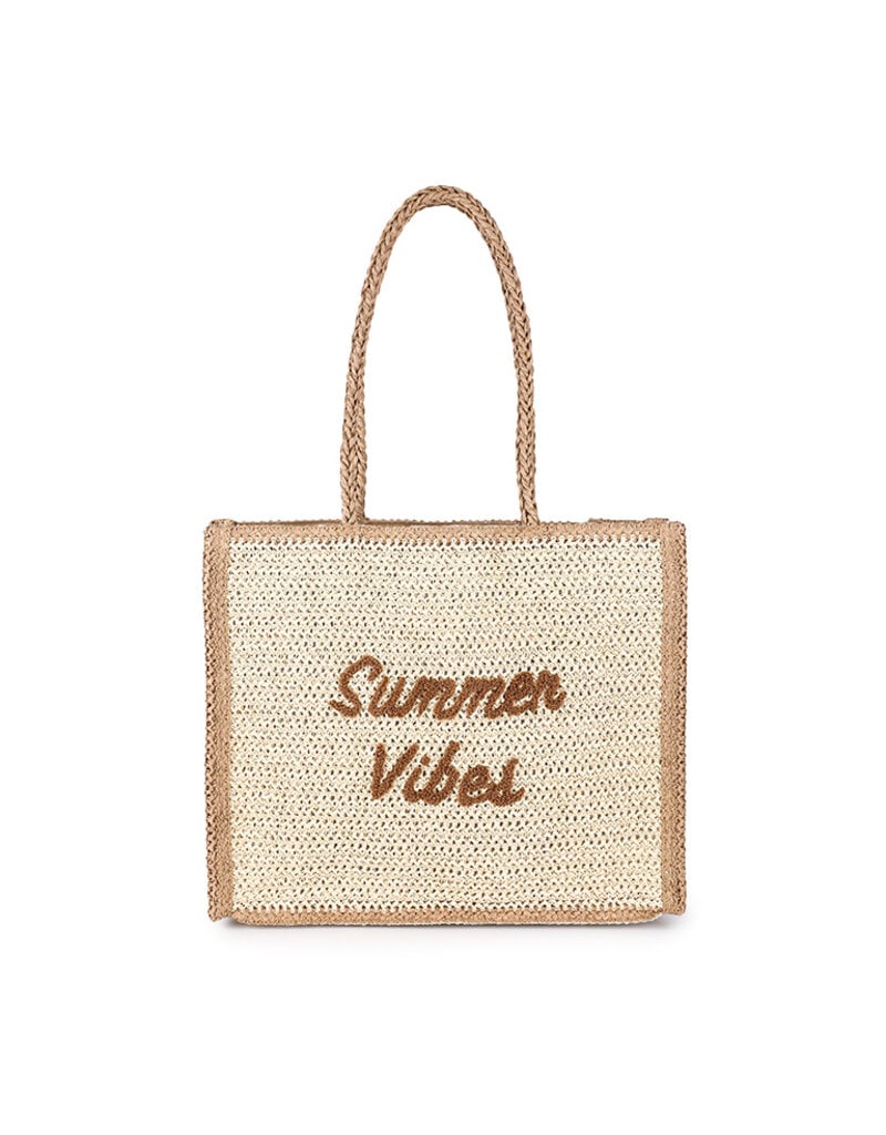 DANA FLOREA Strandtas Summer Vibes Beige