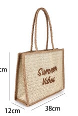 DANA FLOREA Strandtas Summer Vibes Beige
