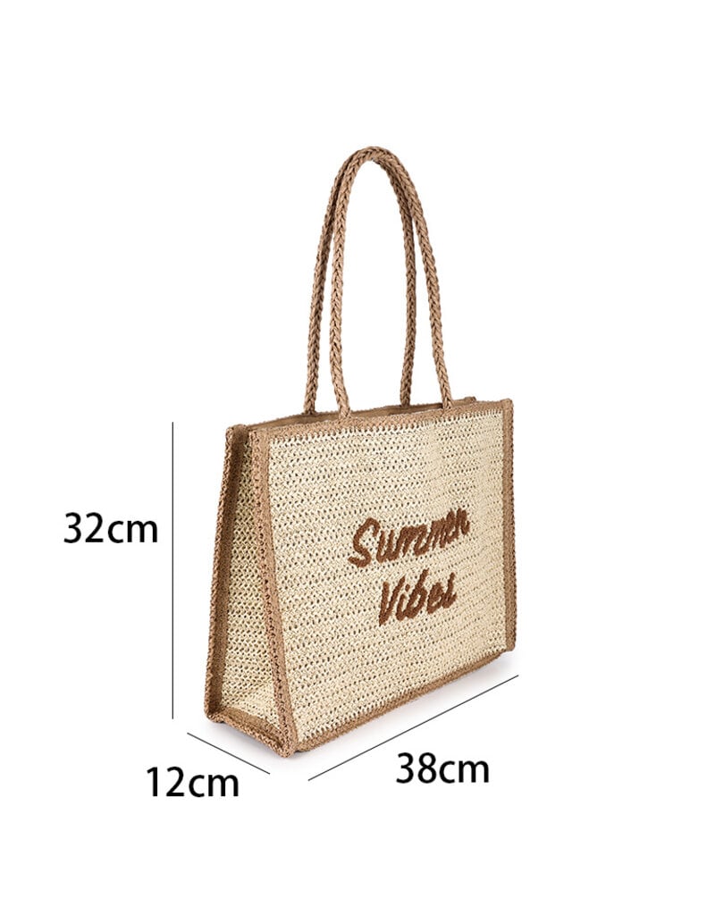 DANA FLOREA Strandtas Summer Vibes Beige