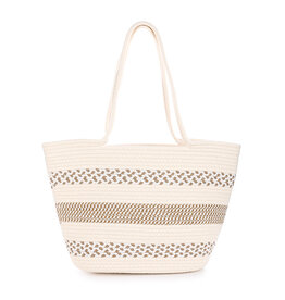 DANA FLOREA Luxe Strandtas Beige