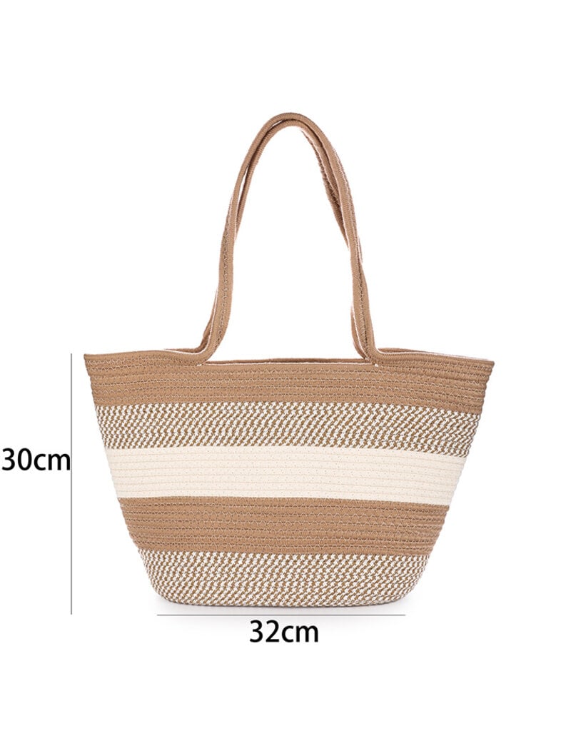 DANA FLOREA Luxe Strandtas Khaki