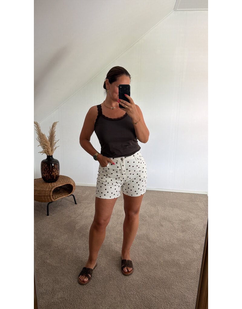 DANA FLOREA Short Dots Bruin/Beige