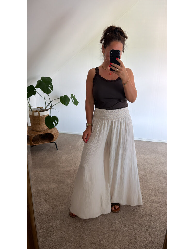 DANA FLOREA Broek Yuna Beige