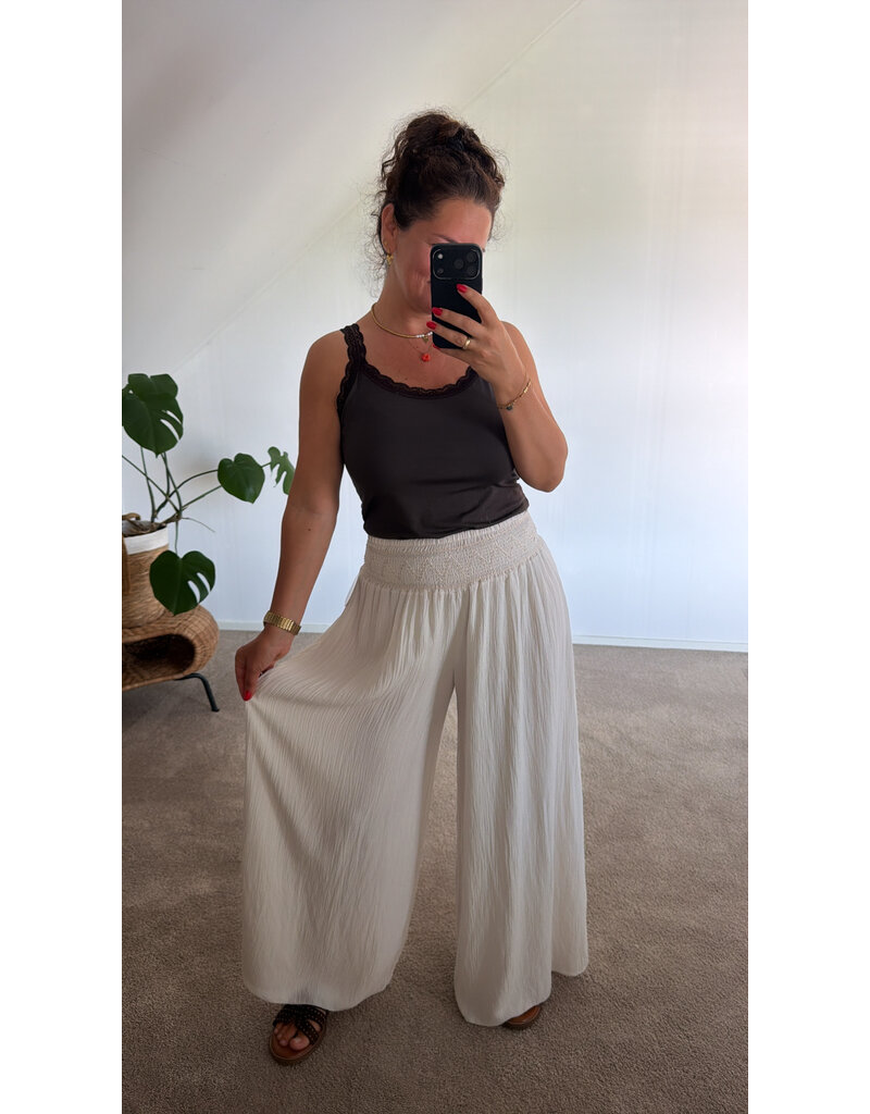 DANA FLOREA Broek Yuna Beige