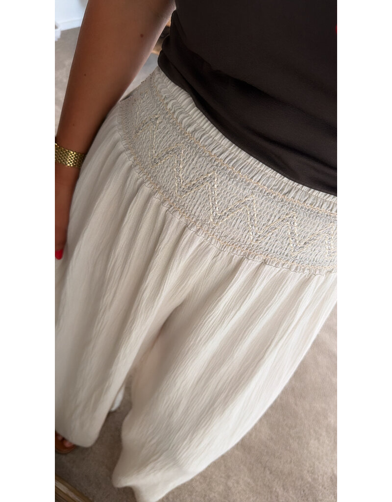 DANA FLOREA Broek Yuna Beige