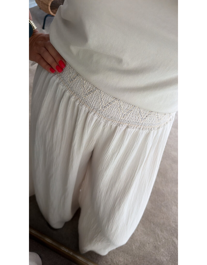DANA FLOREA Broek Yuna Beige