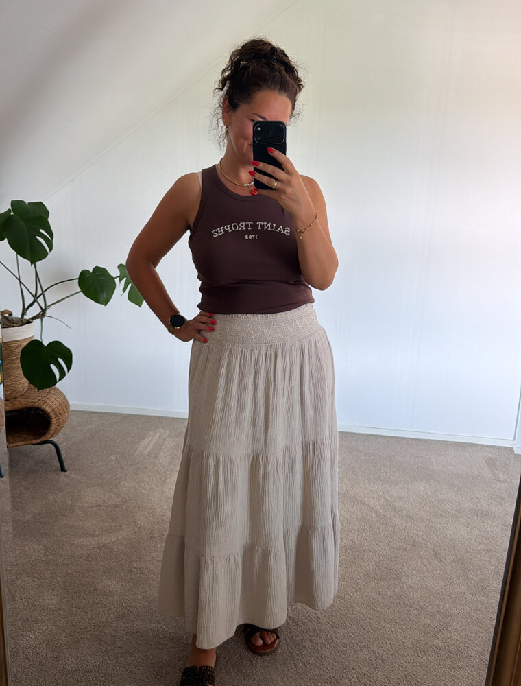 DANA FLOREA Rok Jasmijn Beige