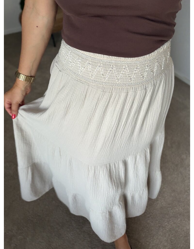 DANA FLOREA Rok Jasmijn Beige