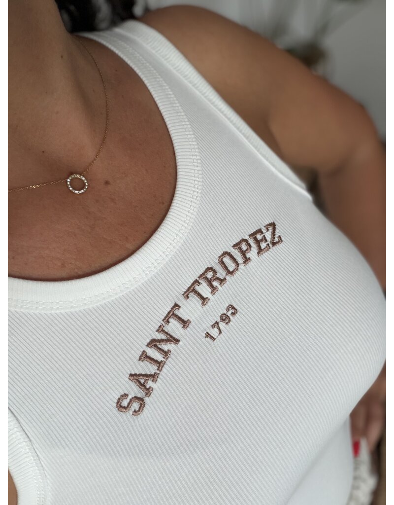 DANA FLOREA Top Saint Tropez Wit