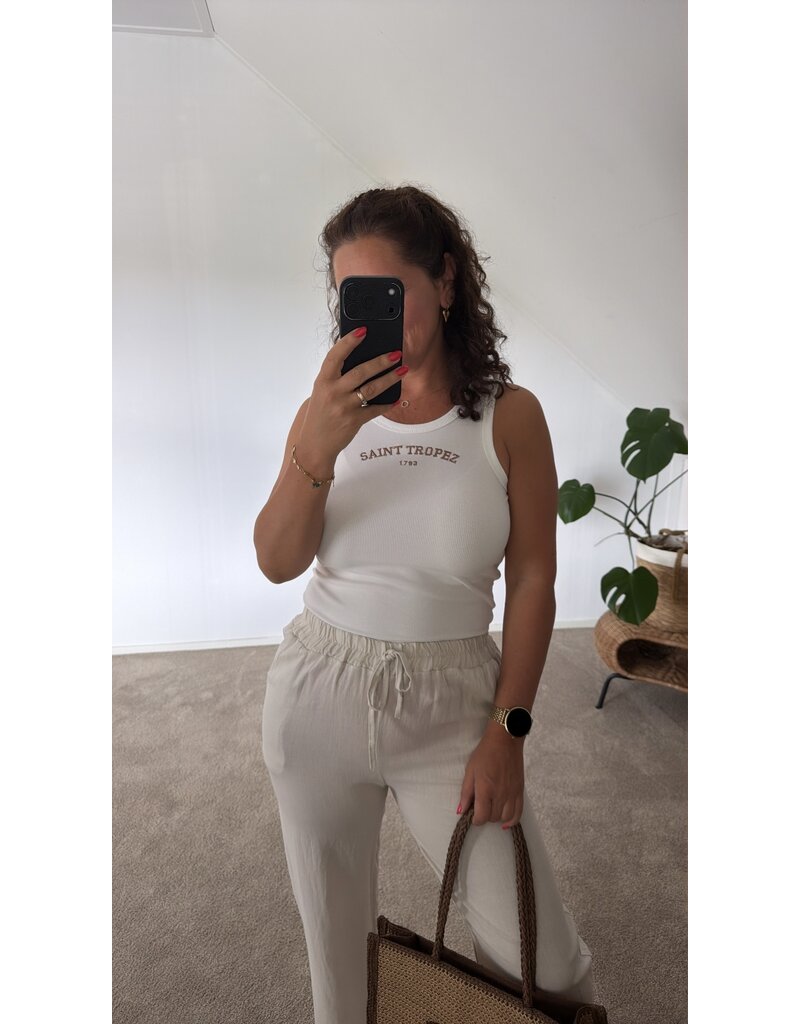 DANA FLOREA Top Saint Tropez Wit