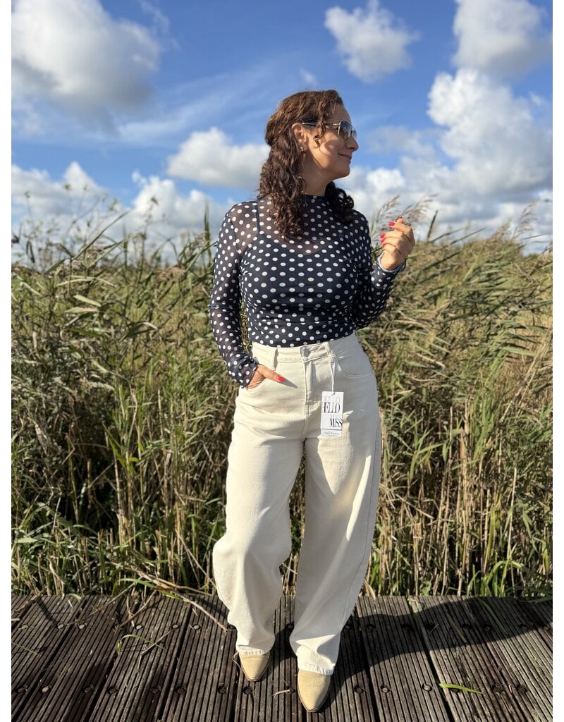 DANA FLOREA Balloon Fit Jeans Beige