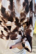 DANA FLOREA Top Kendra Bruin/Beige
